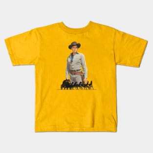 Tales Of Wells Fargo - Dale Robertson - 50s/60s Tv Western Kids T-Shirt